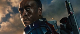 Don Cheadle as the Iron Patriot in ‘IRON MAN 3’
